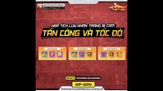 Xem Qua Sự Kiện Gộp Server & Gói Nạp Tích Lũy Nhận Trang Bị Cam - Game One Punch Man The Strongest