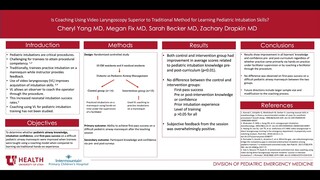 Is Coaching Using Video Laryngoscopy Superior to Traditional Method?