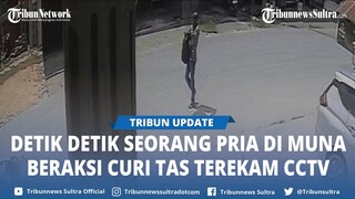 Aksi Pria Bertopi Curi Tas di Muna Sulawesi Tenggara Terekam CCTV, Korban Pencurian Lapor Polisi
