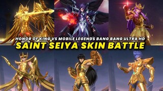 MLBB vs. Honor of Kings_ Saint Seiya Collaboration Battle in Ultra HD!