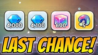 Last CHANCE to Get FREE CRYSTALS!