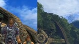 Xenoblade Chronicles 1: การเปรียบเทียบหน้าจออย่างง่ายและการแสดงผล