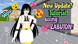 New Girl Costume UPDATE 😍‼️Tutorial using ZABUTON 😮💕||SAKURA SCHOOL SIMULATOR 😍💕