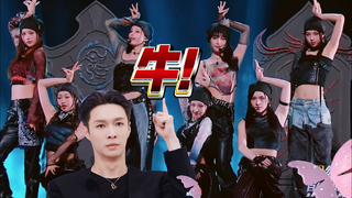 How does the street dance guy react to the "Burning in Fire" stage that made Zhang Yixing so excited