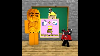 Chicken Nuggets Teaches Baby Speakerman Dancing 👍️ #Shorts