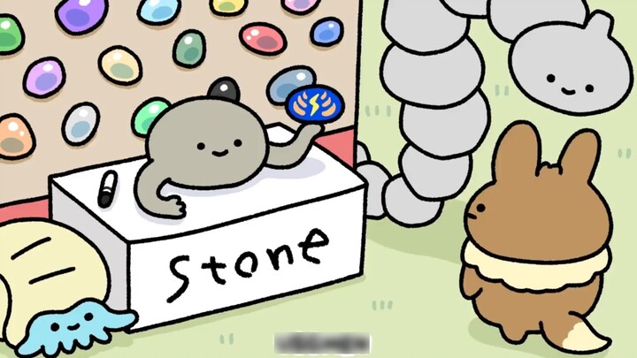 [Q version Pokémon] Eevee found his favorite stone
