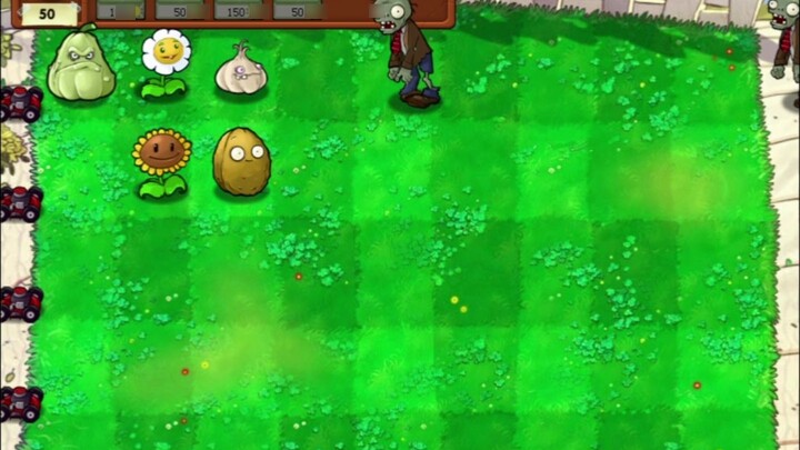 Plants vs. Zombies, but the plants you plant are completely random? (3)