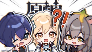 "ثلاثة بلهاء يركضون بسرعة ناتاشا من لعبة Genshin Impact!"