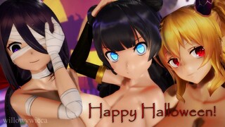 【MMD】Echo (Halloween Special!) - 有明(泳装), 萌王EX-德古拉, 軽巡棲鬼