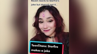 Starfire makes a joke. Raven teentitans  teentitanscosplay hero superhero dccomics cosplay starfire