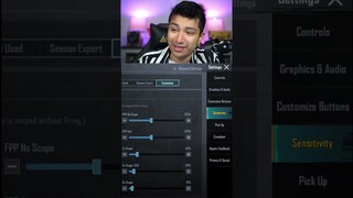 Try this sensitivity setting ✅ #pubgmobile #bgmi #shorts