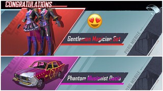 New Gentleman Magician Set CRATE OPENING | Phantom illusionist Dacia 🔥 PUBG MOBILE