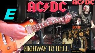 ACDC - HIGHWAY TO HELL guitar cover & lesson by SAKIS KOTSIALIS