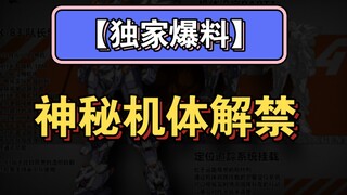 【独家爆料】神秘机体最新解禁！