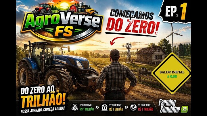 DO ZERO AO TRILHÃO _ EP. 01 #FARMING SIMULEITOR #FS25 #do zero