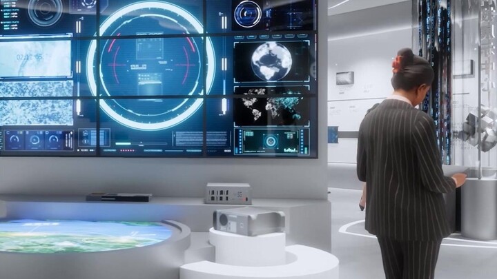 【Enscape】Data Technology Exhibition Hall, everything is based on binary!