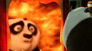 Kung Fu Panda: Po looks into the Yin-Yang mirror and accidentally summons his evil self