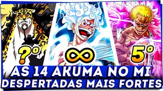 TODAS AS 14 AKUMA NO MI DESPERTADAS EM ONE PIECE (DA MAIS FRACA PARA A MAIS FORTE)