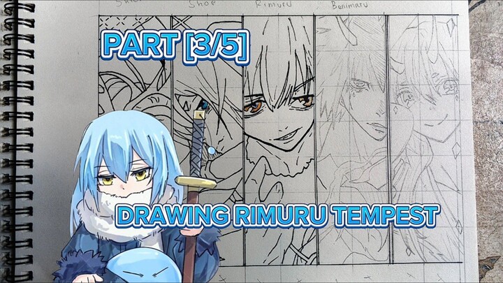 Drawing rimuru🩵 sama dari  Tensei Shitara Slime Datta Ken  PART [3/5]