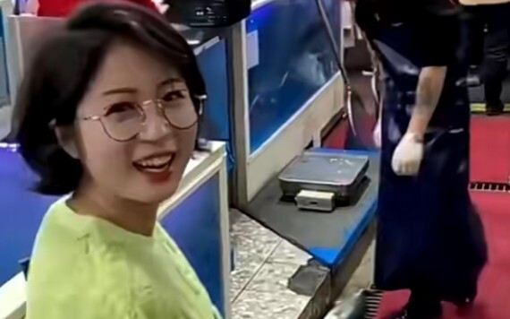 She's not as happy as she was earlier.