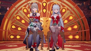 [Li An & Mu Yu] Two pairs of sexy black silk legs ~ I'm ready🥵🥵🥵