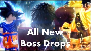 Anime Fighting Simulator - GETTING ALL NEW BOSS DROPS | Roblox |