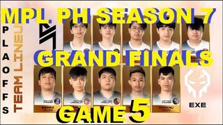 BLCK vs. EXE | GAME 5 | GRAND FINALS | MPL PH SEASON 7 PLAYOFFS