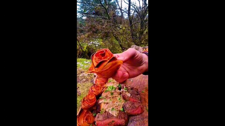 T-Bone & Roses 🔥You welcome 😎#menwiththepot #foodporn #fyp#foryou #asmr #steak #food #cooking