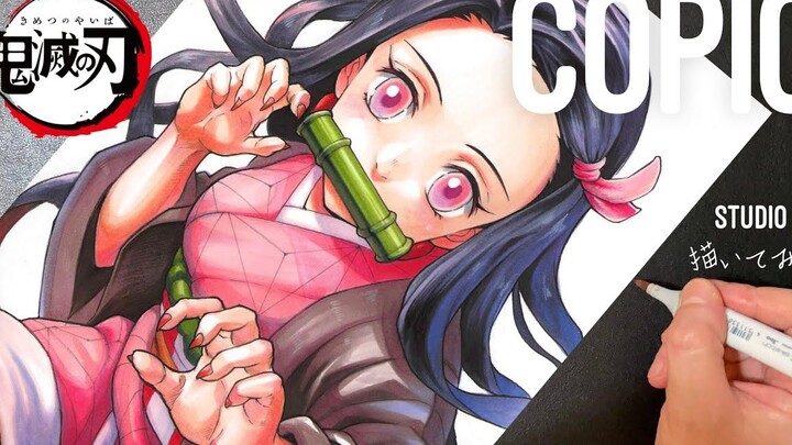 Kimetsu no Yaiba | Nezuko Kamado | copic | Demon Slayer | Anime Drawing