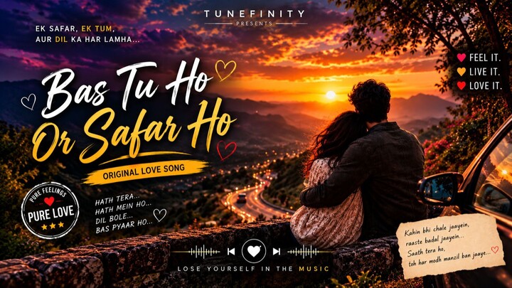 Bas Tu Ho Or Safar Ho ❤️｜Hath Tera Mere Hath Mein Ho | Original Hindi Love Song
