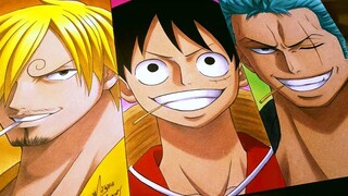 วาดซันจิ ลูฟี่ โซโล ONE PIECE
