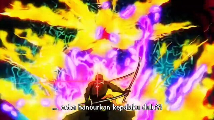 momen Zoro melukai kaido dengan jurus barunya (ashura bakkei)