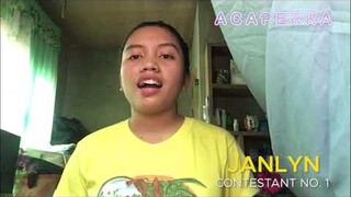 #01 JANLYN RACOMA (Acaperra Week 12)