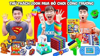 Hà Sam Thử Thách 200K Mua Đồ Chơi Cổng Trường - Ai Mua Được Đồ Chơi Cổng Trường Đẹp Nhất