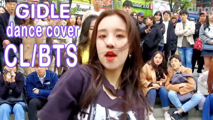 [(G)I-DLE] Pertunjukan Di Hongdae Sebelum Debut Dance Cover CL/BTS