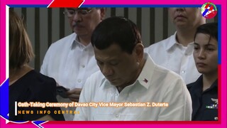 President Duterte in Oath Taking Ceremony of Davao City Vice Mayor Sebastian Z  Duterte