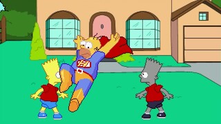 AN Mugen Request #1697: Cheap Homer Simpson & Bartman VS Symbiote Bartman