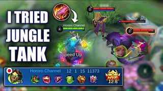 I TRIED JUNGLER TANK IN NEW UPDATE! | MOBILE LEGENDS