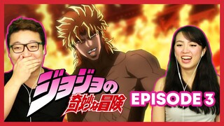 DIO CAT WALKS UP THE WALL!! 😆 | Jojo's Bizarre Adventure Couples Reaction Episode 3 / 1x3