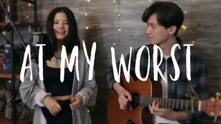 At My Worst - Pink Sweat$ - Vocal and acoustic guitar cover Ft. Renee Foy