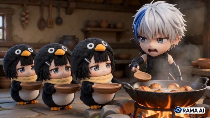 The excitement of cooking fried chicken with Gugugaga