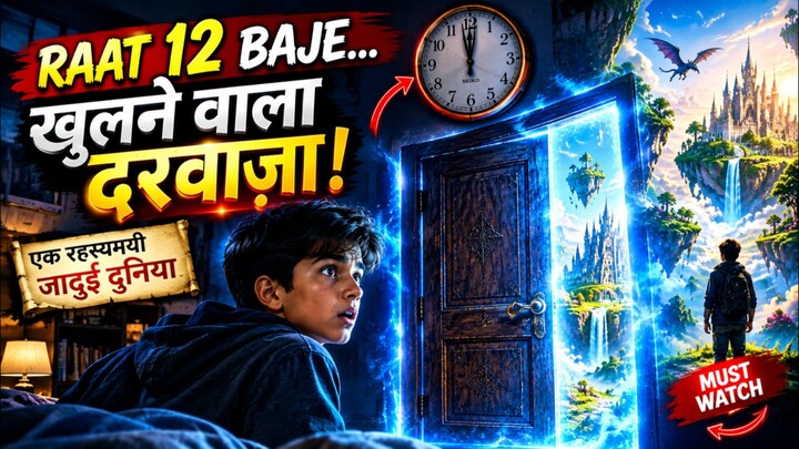 Raat 12 Baje Khulne Wala Darwaza 😱 | Ek Rahasyamayi Jadui Duniya | Hindi Moral Story