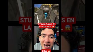 STUMBLE GUYS EN LA VIDA REAL 😱 #shorts