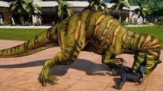 Jurassic World Evolution - Metriacanthosaurus & Majungasaurus Breakout & Fight! (1080p 60FPS)