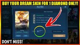 HOW TO BUY SKIN USING 1 DIAMOND ONLY!? PROMO DIAMONDS IS BACK!! | MOBILE LEGENDS 2021
