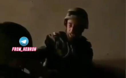 Israeli soldiers, riddled with shrapnel, stagger and scream in agony.
