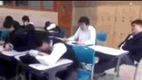 Korean slap prank on classmate