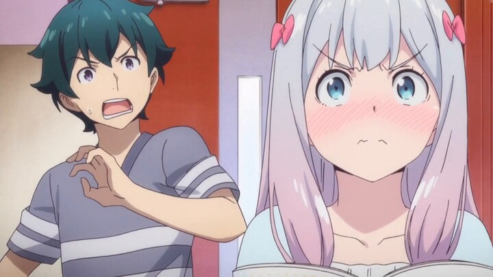 The encounter between the two male protagonists, [Oreimo] and [Eromanga-sensei], who appear in the a