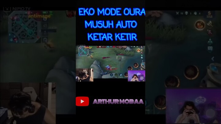 ANTIMAGE SAMPE KAGUM KETIKA EKO MODE OURA #shorts #mobilelegends #oura #ekoju #antimage