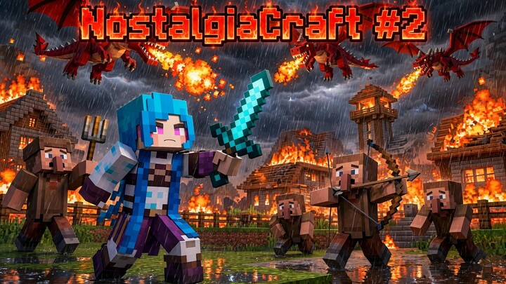 NostalgiaCraft #1 - LOS DRAGONES INVADEN EL MUNDO!!!